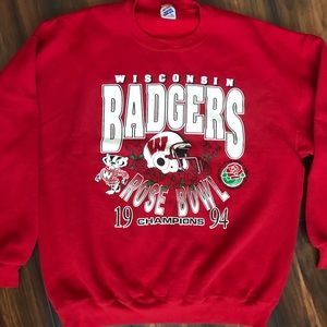 Vintage Wisconsin rose bowl Crewneck